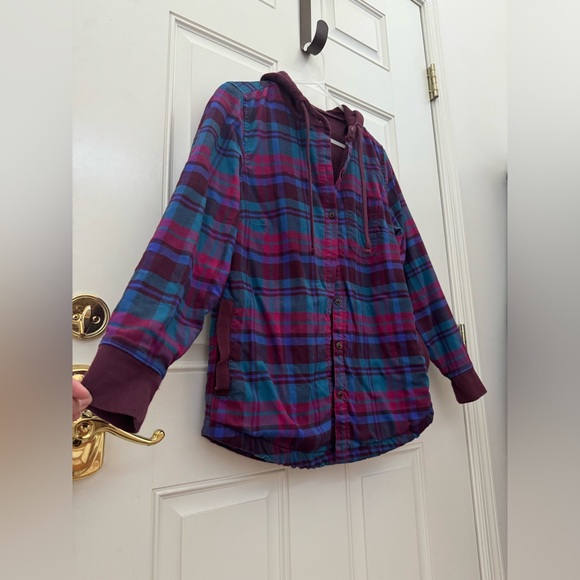 LL Bean Women’s BeanFlex All Season Flannel Shirt Thermal Lined Hoodie PocketsXS - Picture 5 of 16